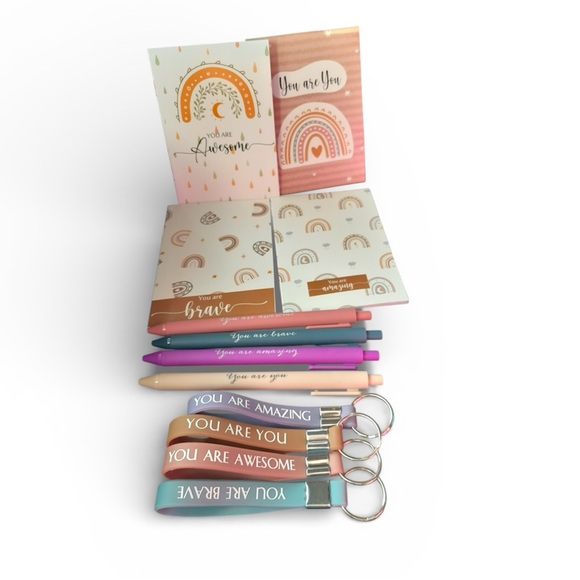 Other - Rainbow 12pcs Buyer Appreciation Bundle Keychain Notebooks Pens